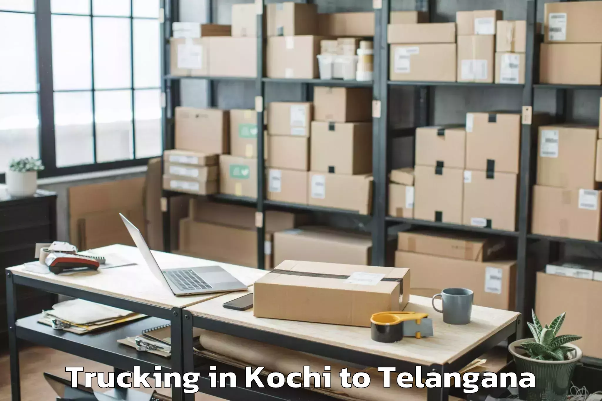 Reliable Kochi to Rudrangi Trucking